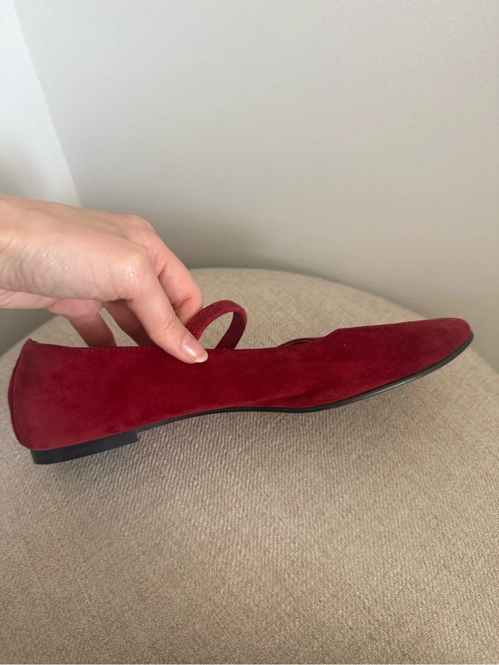 Madewell The Greta Ballet Flats-Ruby Suede (size 8)